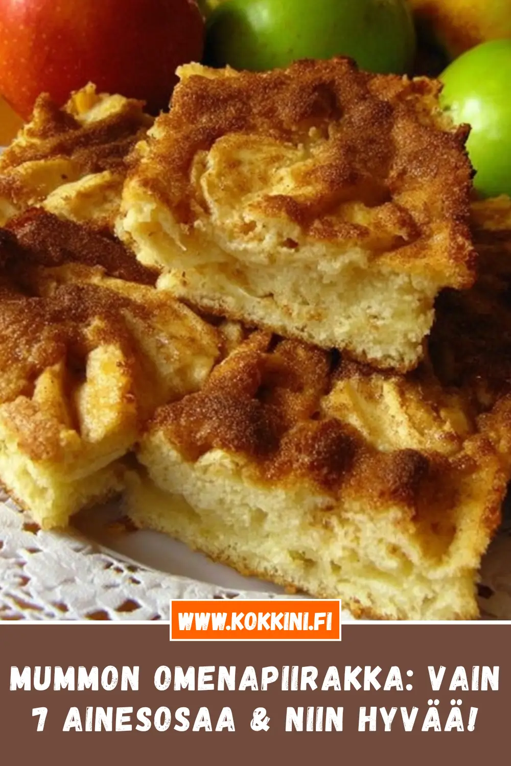 Mummon omenapiirakka 5 helpossa vaiheessa | Mehevä & nopea