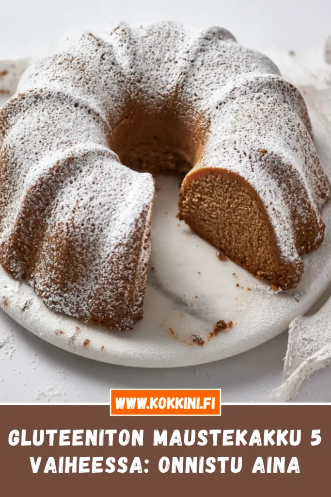 Gluteeniton maustekakku 5 vaiheessa: Onnistu aina