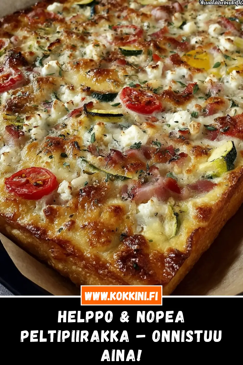 Mehevä peltipiirakka alle 30 minuutissa