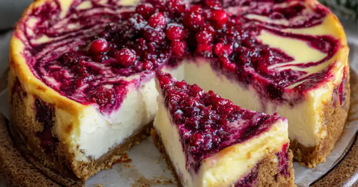 Puolukka-vaniljajuustokakku: 5 helppoa vaihetta