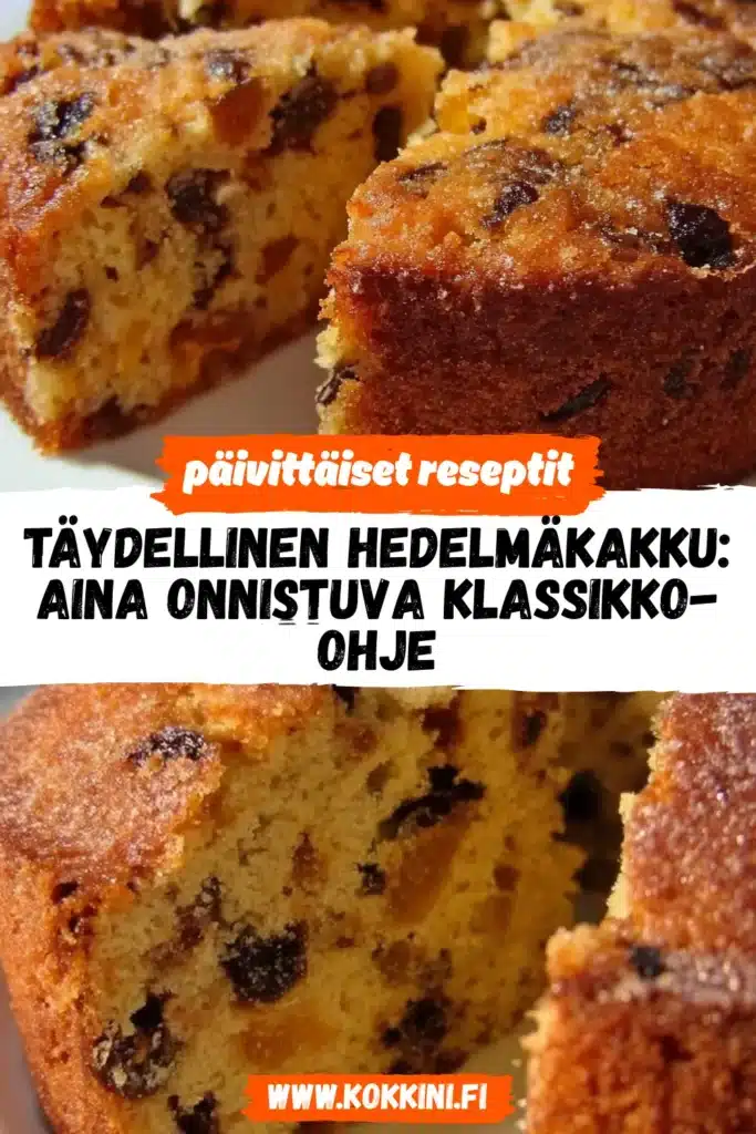 Paras hedelmäkakku 5 vaiheessa – Mausteinen ja täyteläinen