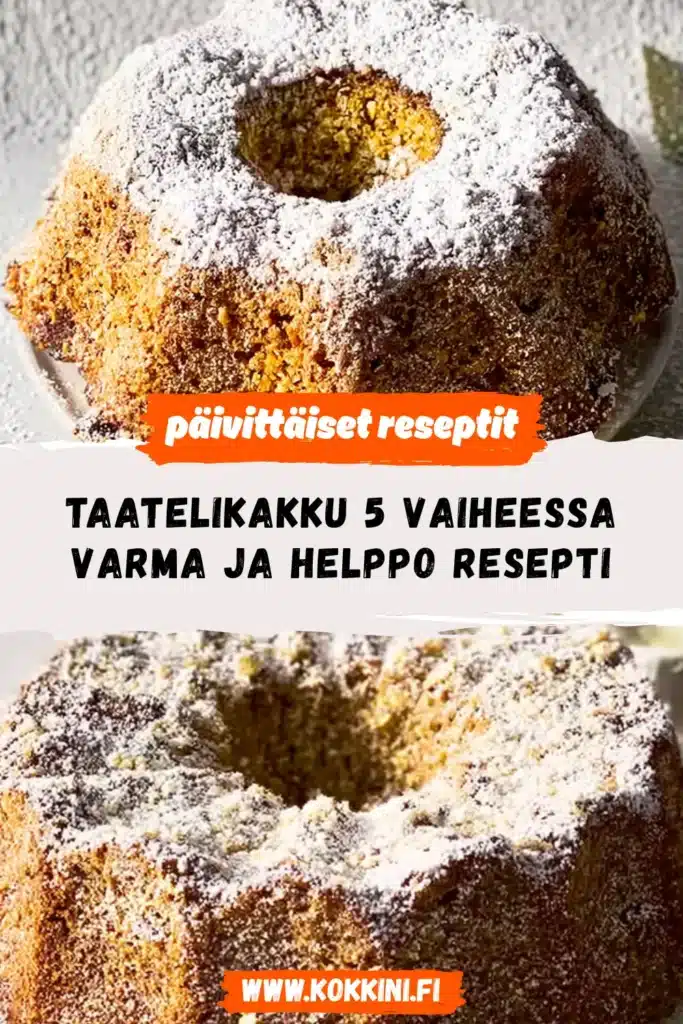 Taatelikakku 5 vaiheessa – Varma ja helppo resepti