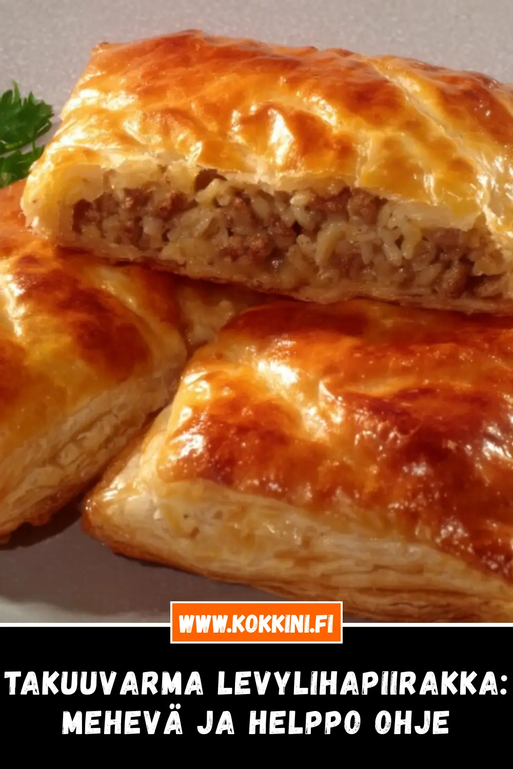 Takuuvarma levylihapiirakka: mehevä ja helppo ohje