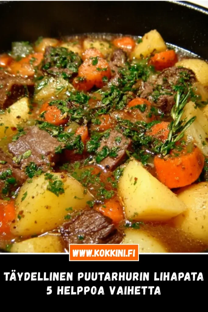 Täydellinen puutarhurin lihapata: 5 helppoa vaihetta