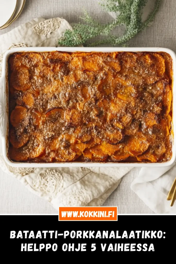 Bataatti-porkkanalaatikko: Helppo ohje 5 vaiheessa