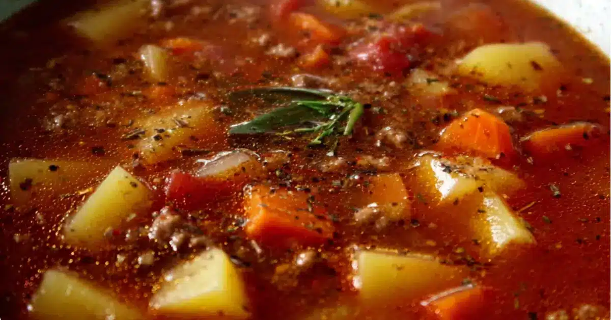 Nopea unkarilainen jauhelihakeitto – Valmis 30 min