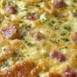 Kielenvievä gluteeniton juusto-kinkkupiirakka