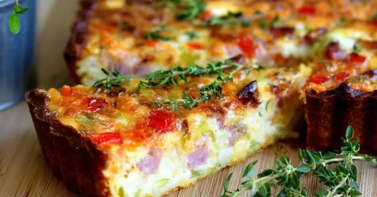 Herkullinen kinkkupiirakka valmis 45 minuutissa