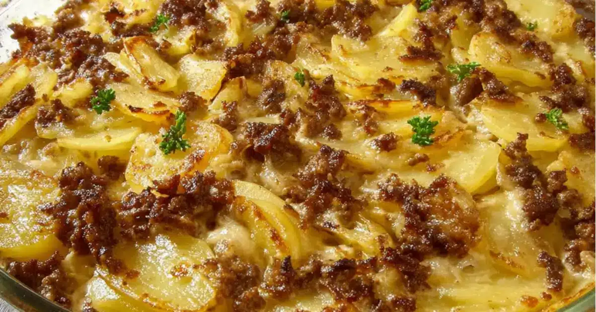 Mehevin jauheliha-perunavuoka: Vain 5 raaka-ainetta