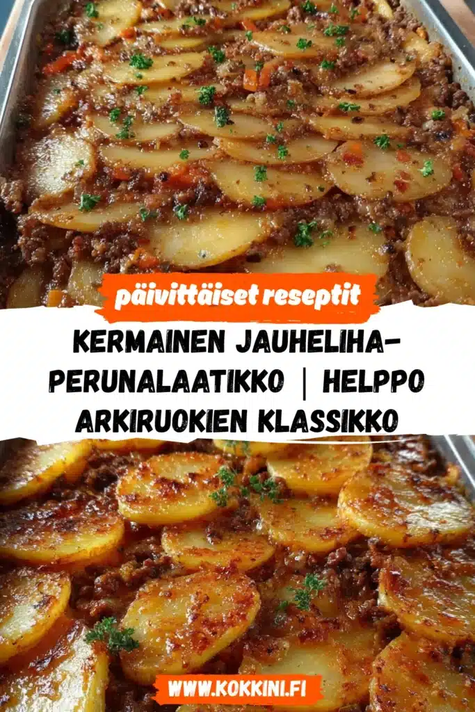 Kermainen jauheliha-perunalaatikko: Helppo arkiruokien klassikko