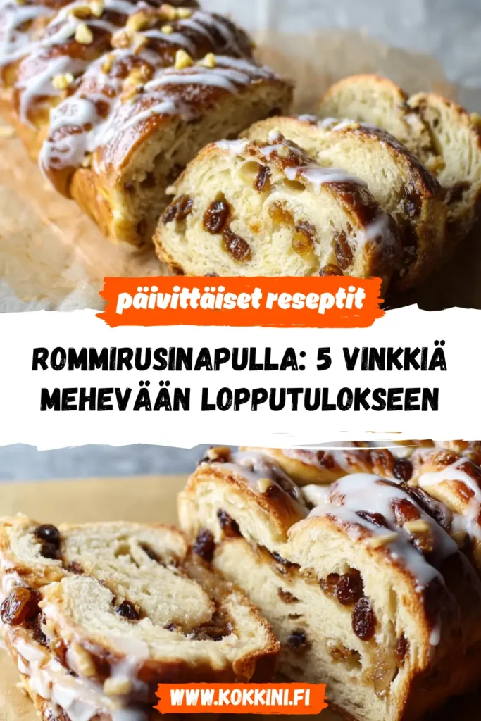 Rommirusinapulla: 5 vinkkiä mehevään lopputulokseen