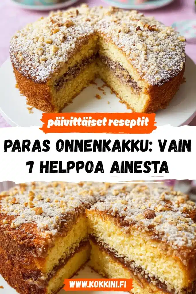 Paras onnenkakku: Vain 7 helppoa ainesta