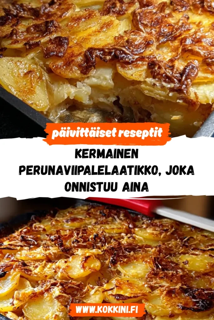 Kermainen perunaviipalelaatikko, joka onnistuu aina