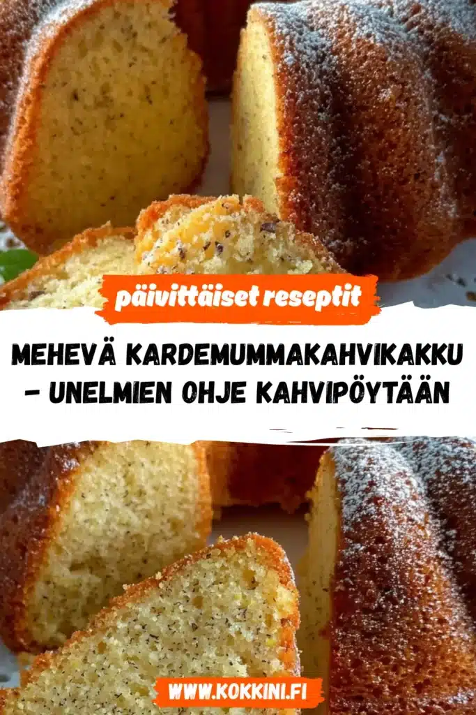 Mehevä kardemummakahvikakku – Unelmien ohje kahvipöytään