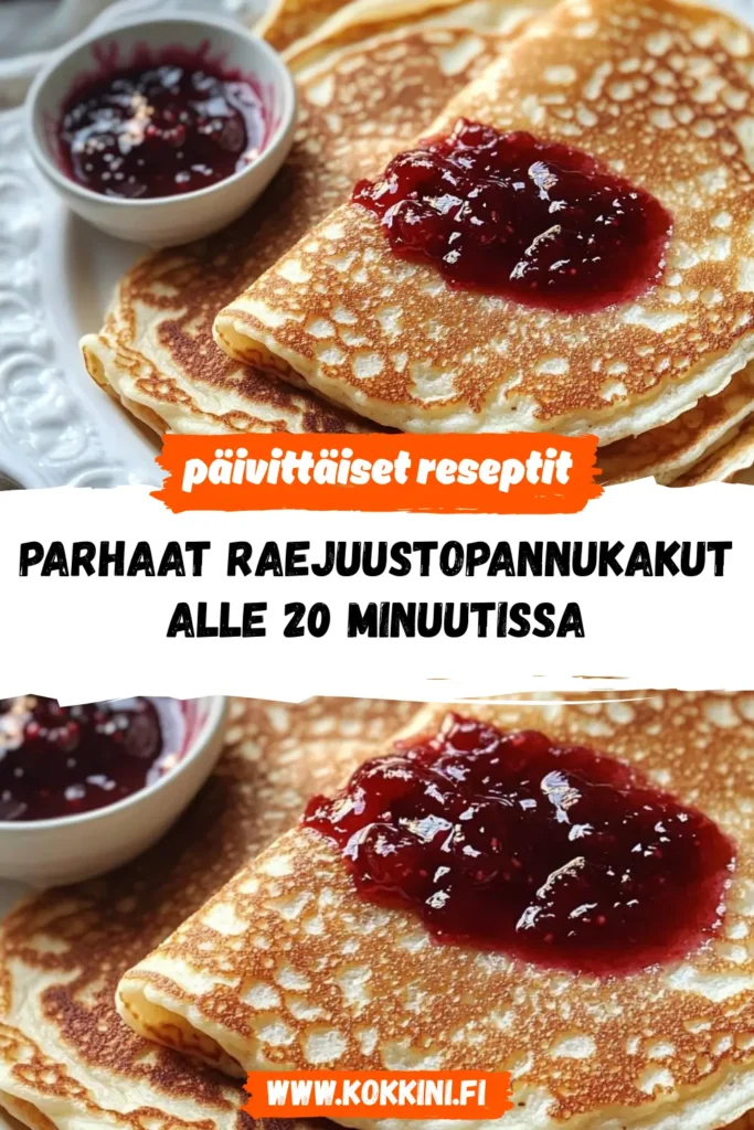 Parhaat raejuustopannukakut alle 20 minuutissa