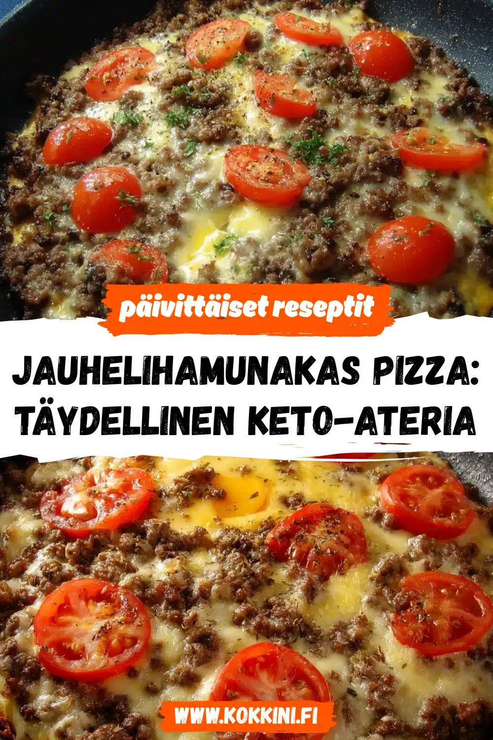 Jauhelihamunakas pizza: Täydellinen keto-ateria