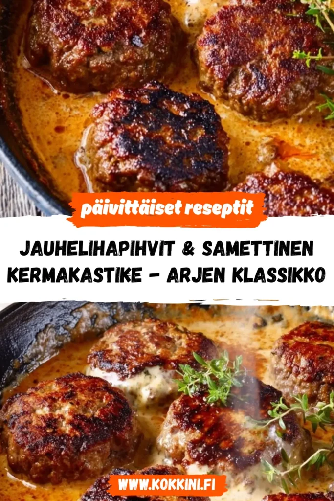 Jauhelihapihvit kermakastikkeessa alle 30 minuutissa