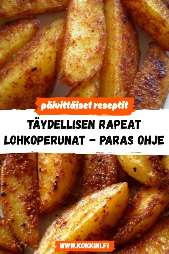 Täydellisen rapeat lohkoperunat - Paras ohje