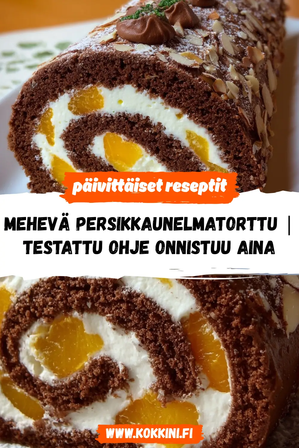 Mehevä persikkaunelmatorttu: Testattu ohje onnistuu aina