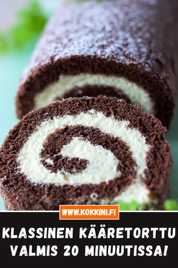 Klassinen kääretorttu – Valmis 20 minuutissa!