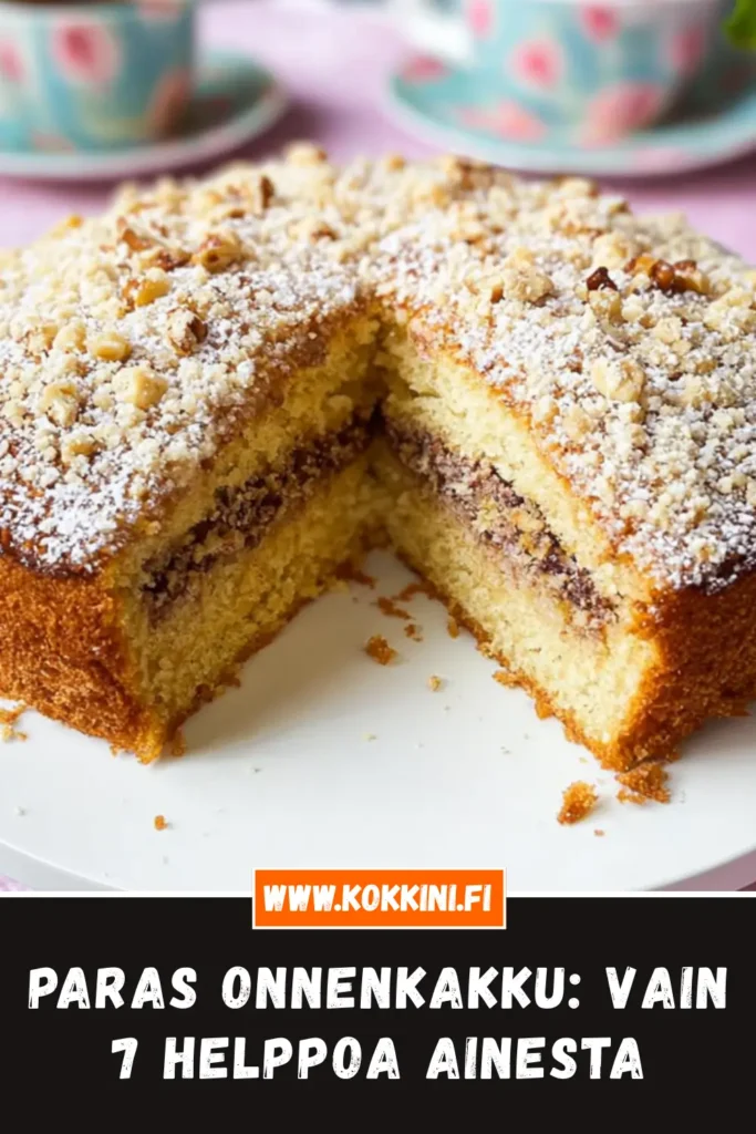 Paras onnenkakku: Vain 7 helppoa ainesta