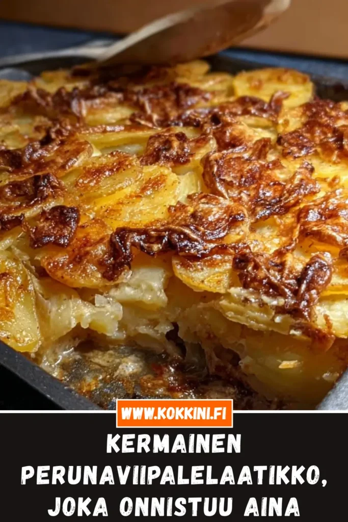 Kermainen perunaviipalelaatikko, joka onnistuu aina