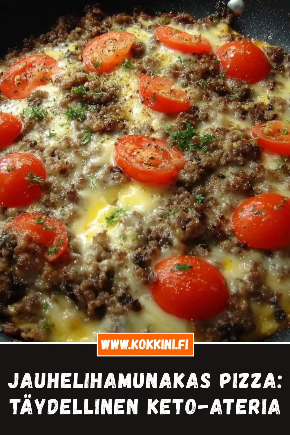 Jauhelihamunakas pizza: Täydellinen keto-ateria