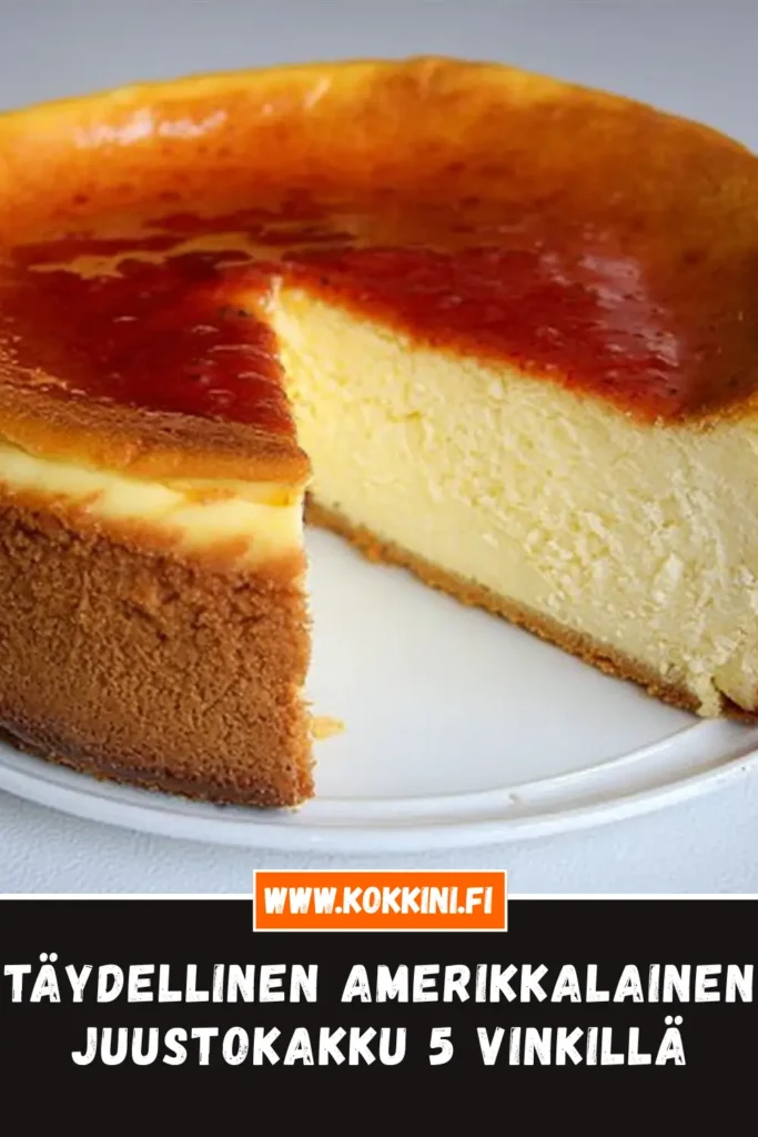 Täydellinen amerikkalainen juustokakku 5 vinkillä