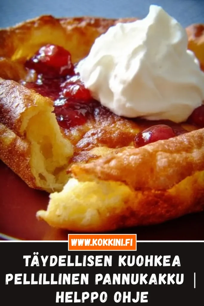 Täydellisen kuohkea pellillinen pannukakku | Helppo ohje