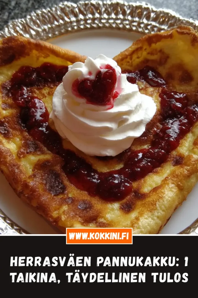 Herrasväen pannukakku: 1 taikina, täydellinen tulos