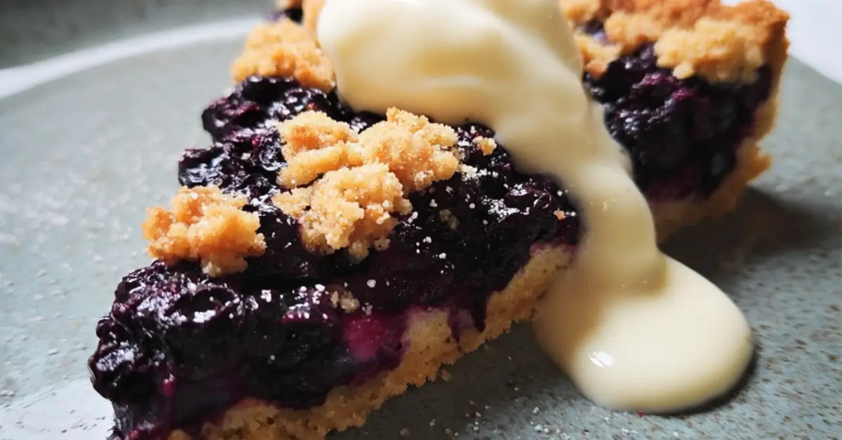 Mehevä perinteinen mustikkapiirakka – Vain 7 ainesosaa