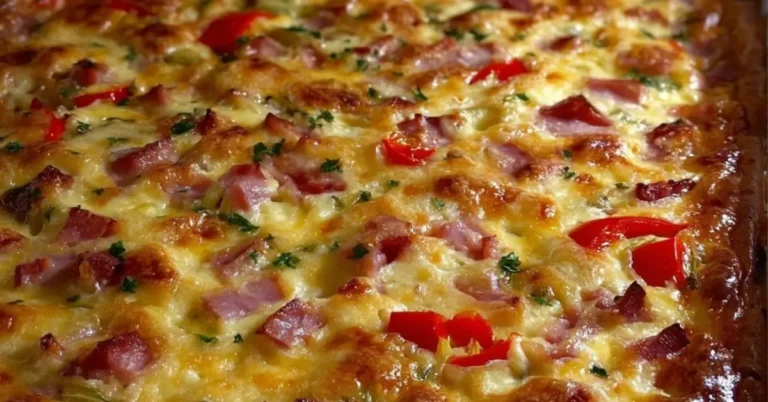 Mehevä kinkku-paprika-purjopiirakka – helppo ohje