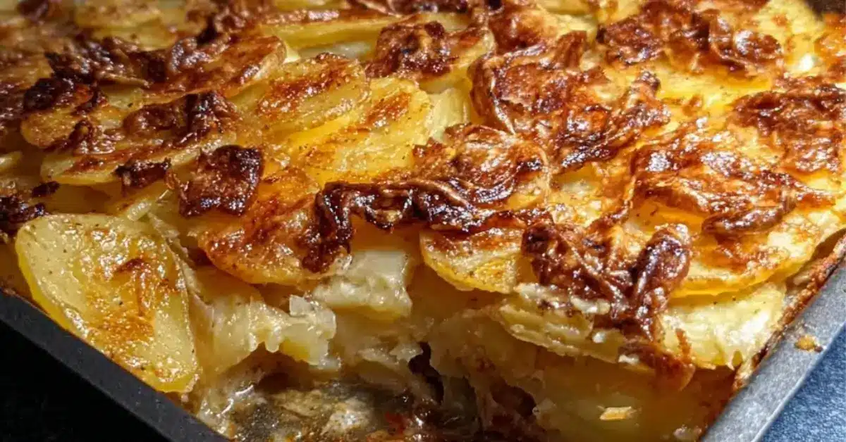 Kermainen perunaviipalelaatikko, joka onnistuu aina