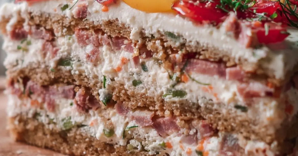 Helppo ja mehevä pieni voileipäkakku - paras ohje