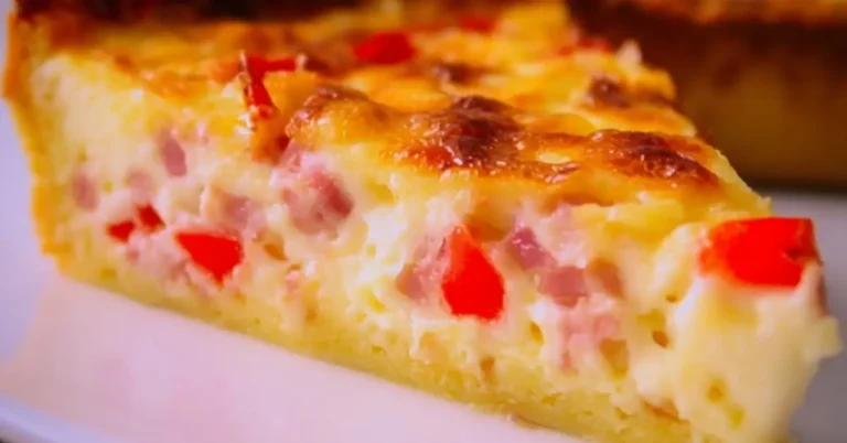 Kermainen Koskenlaskijan kinkku-paprikapiirakka