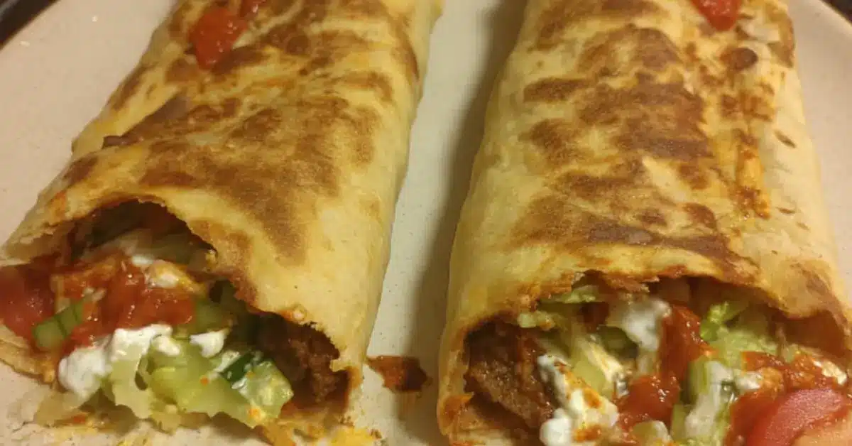 Mehevä kebab rulla valmis 30 minuutissa: Helppo ohje