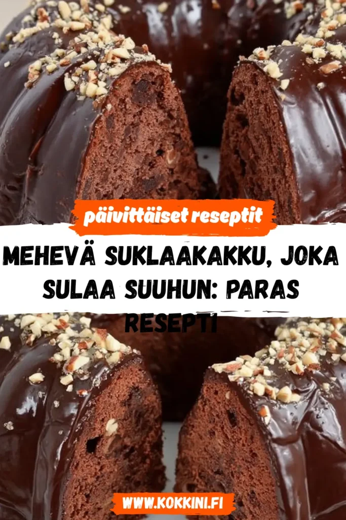 Ylivoimainen mehevä suklaakakku: Vain 5 ainesosaa