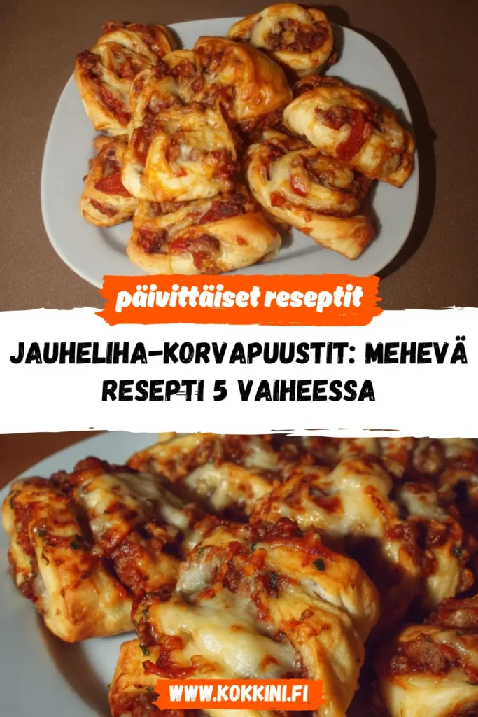 Jauheliha-korvapuustit: Mehevä resepti 5 vaiheessa