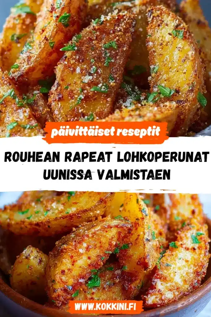 Rapeat lohkoperunat uunissa: Yksi niksi takaa rapsakkuuden