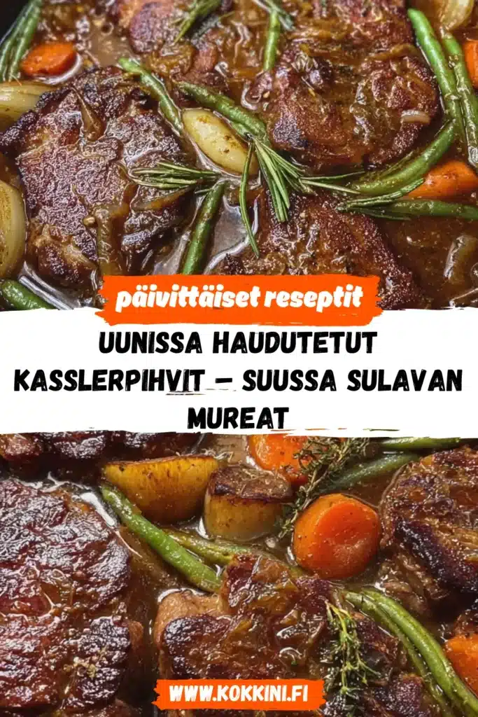Täydelliset uunissa haudutetut Kasslerpihvit 3 vaiheessa