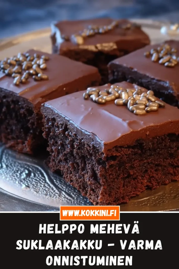 Helppo mehevä suklaakakku - varma onnistuminen