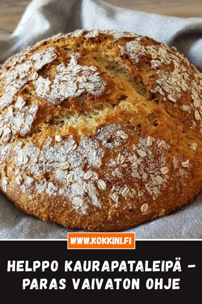 Helppo kaurapataleipä - Paras vaivaton ohje