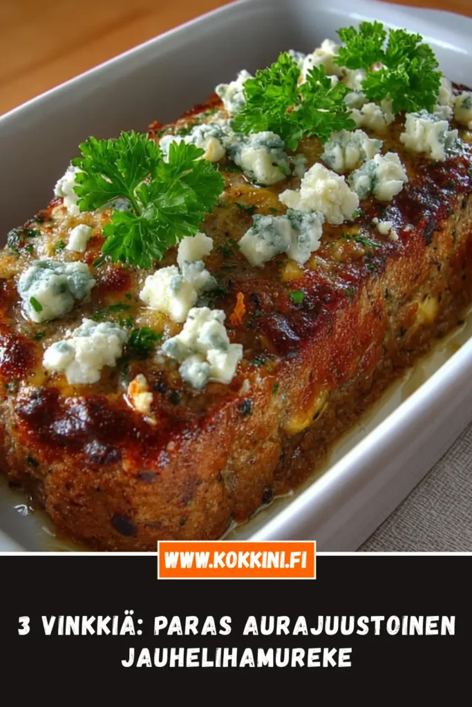 3 vinkkiä: Paras aurajuustoinen jauhelihamureke