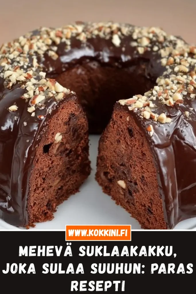 Ylivoimainen mehevä suklaakakku: Vain 5 ainesosaa