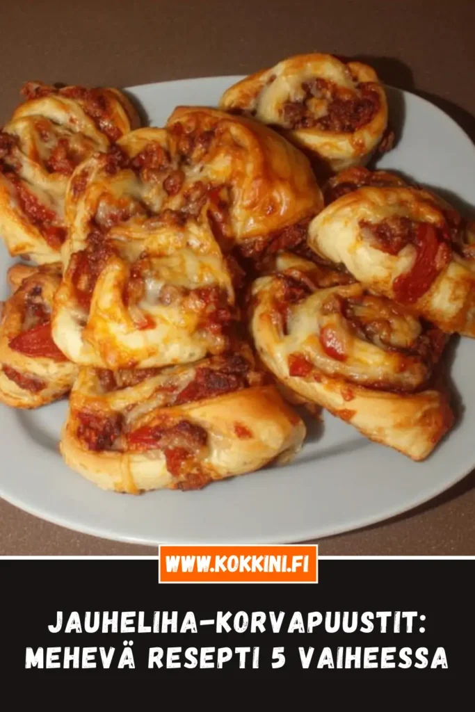 Jauheliha-korvapuustit: Mehevä resepti 5 vaiheessa