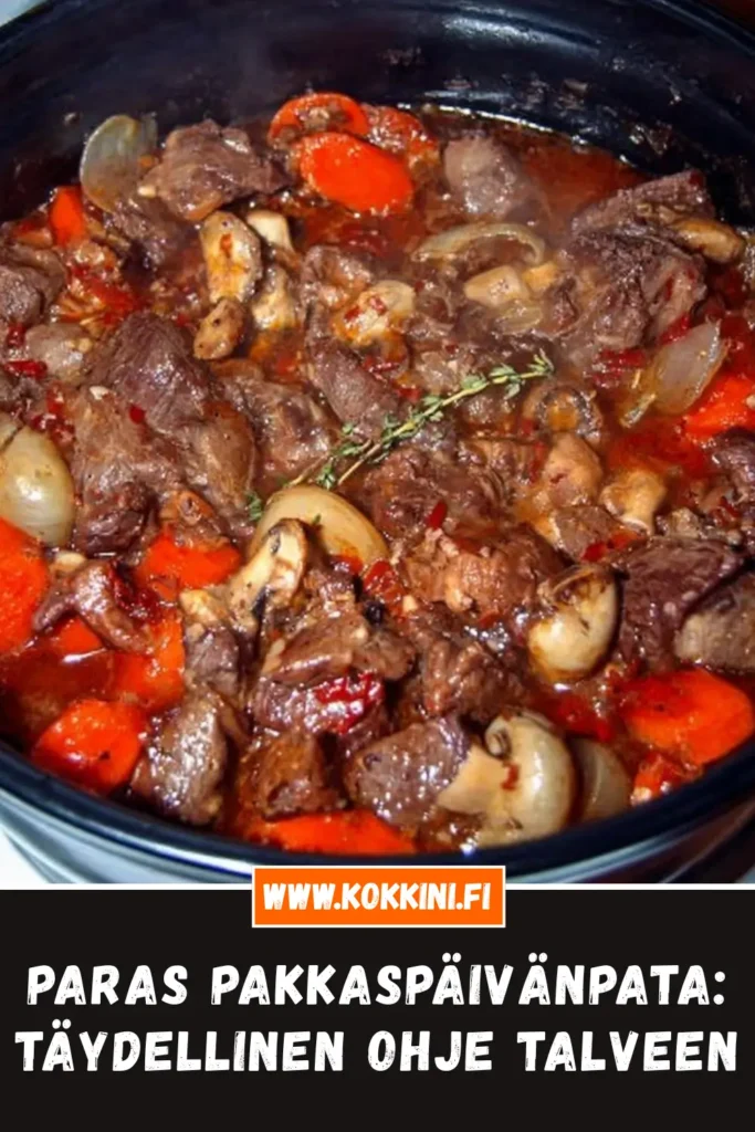 Mehevä pakkaspäivänpata: Valmis 3 helpossa vaiheessa