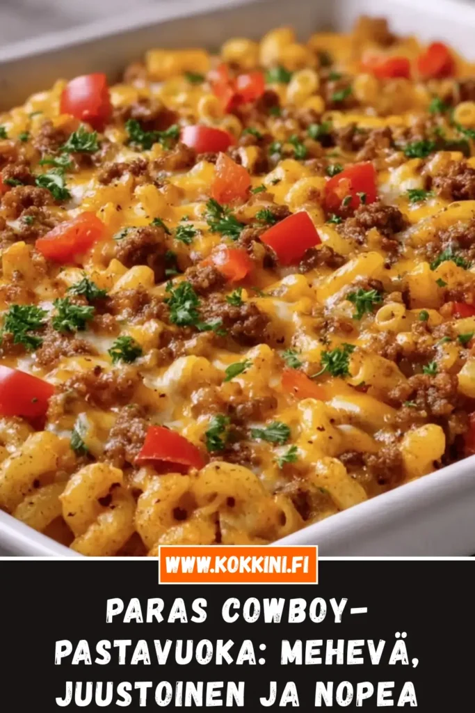 Helppo Cowboy-pastavuoka: valmis alle 45 minuutissa