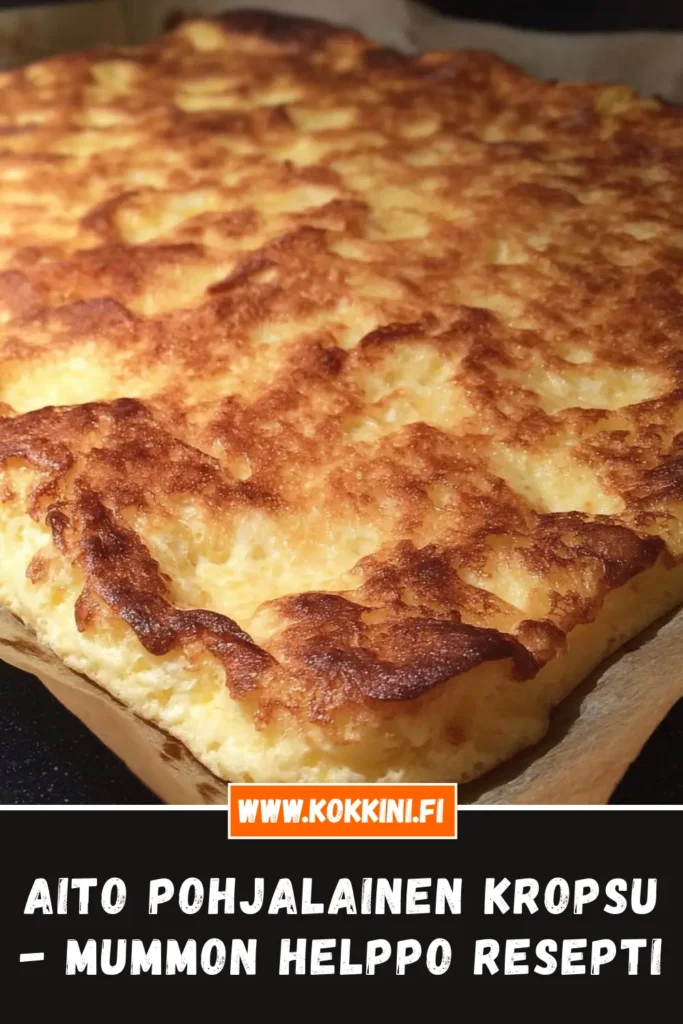 Aito pohjalainen kropsu – Mummon helppo resepti