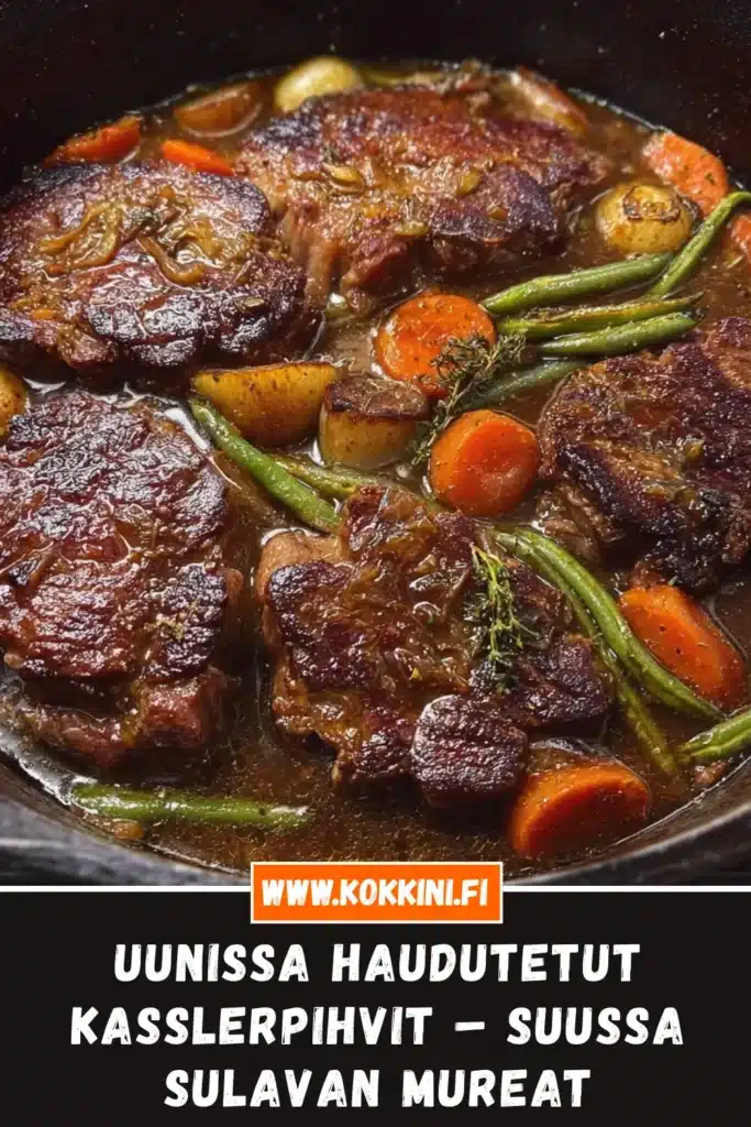 Täydelliset uunissa haudutetut Kasslerpihvit 3 vaiheessa