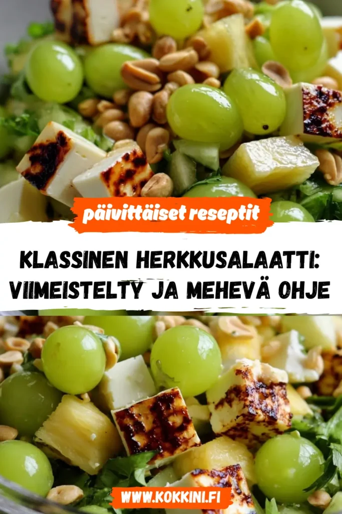 Klassinen herkkusalaatti: Viimeistelty ja mehevä ohje